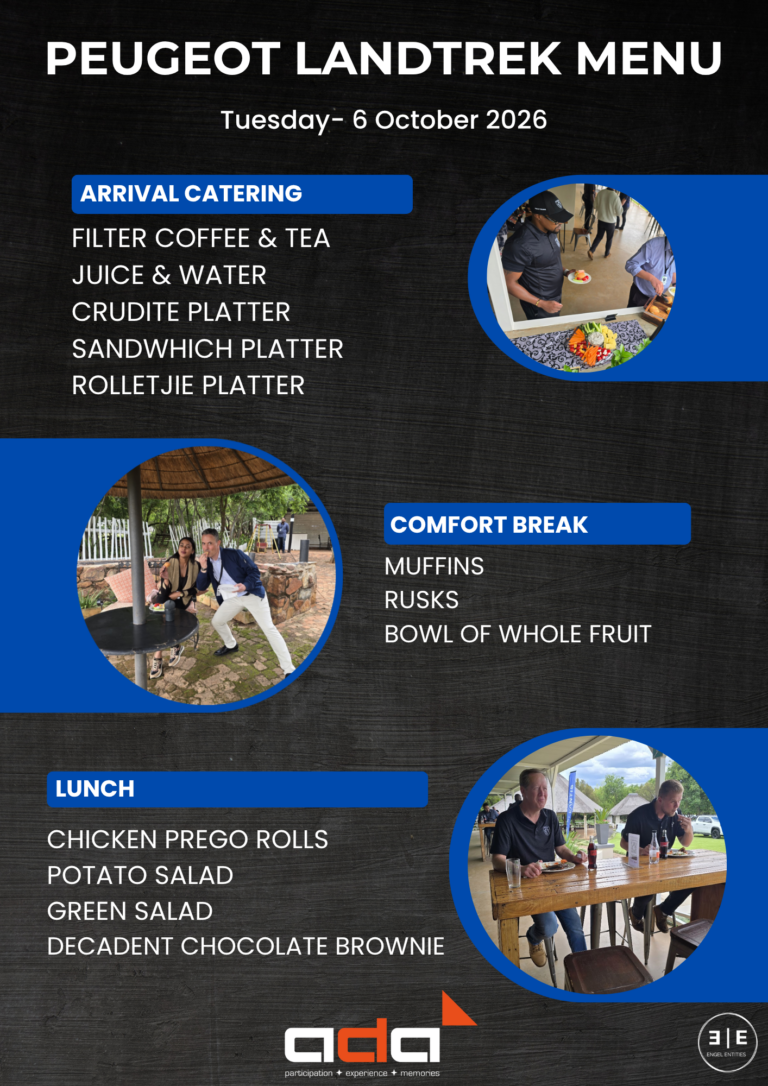 6 Oct - Peugeot Landtrek Menu